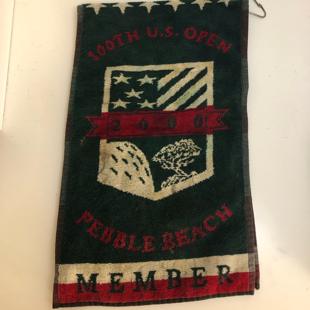 Vintage 100th US Open 2000 Pebble Beach Member Golf Towel